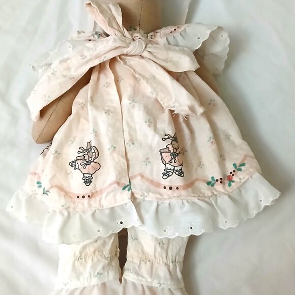 Vintage Rag Doll Bunny with Top and bottom pants - Picture 10 of 15